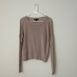 Banana Republic Cashmere Blend Crewneck Sweater – Tan, Medium